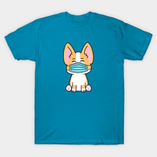 Corgi Mask Pandemic 2021 T-Shirt